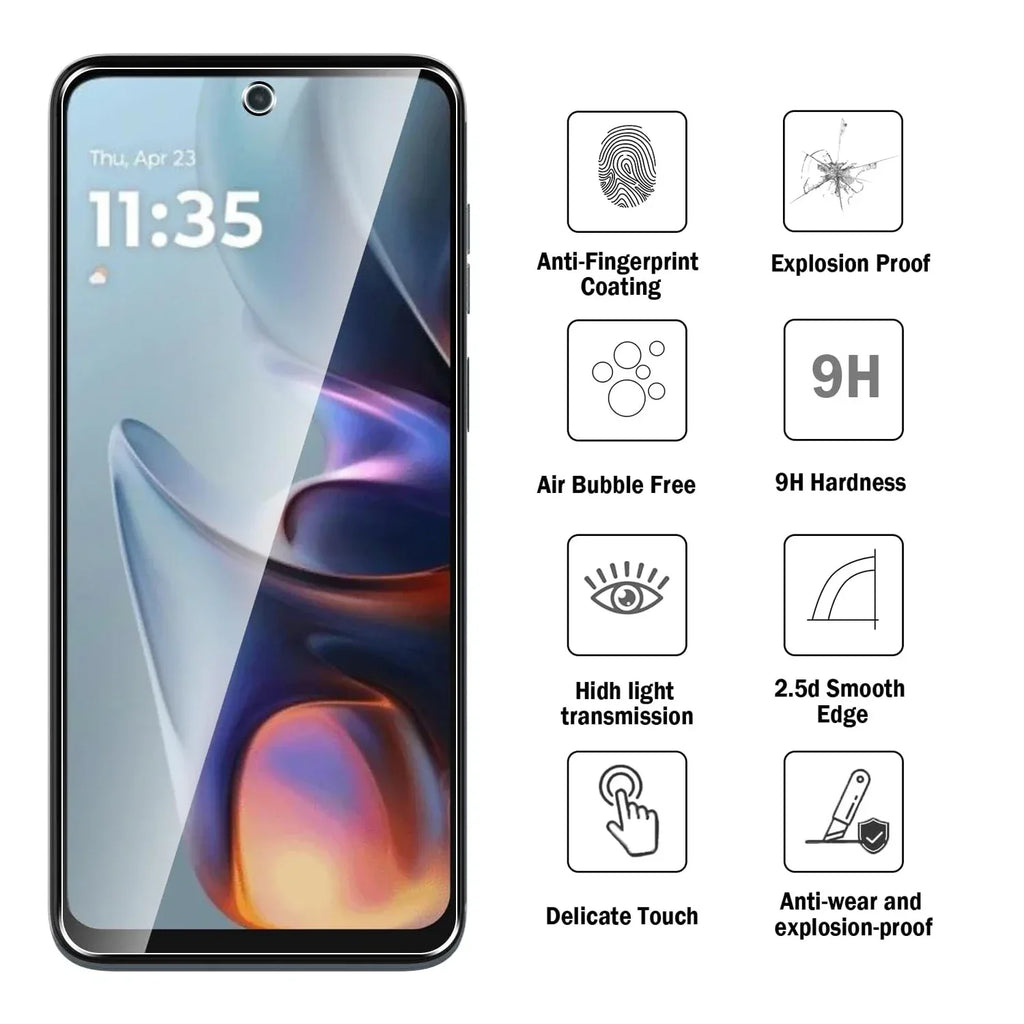 Motorola Moto G05 Screen Protector - 9H Tempered Glass 3 Pack Tidesmit