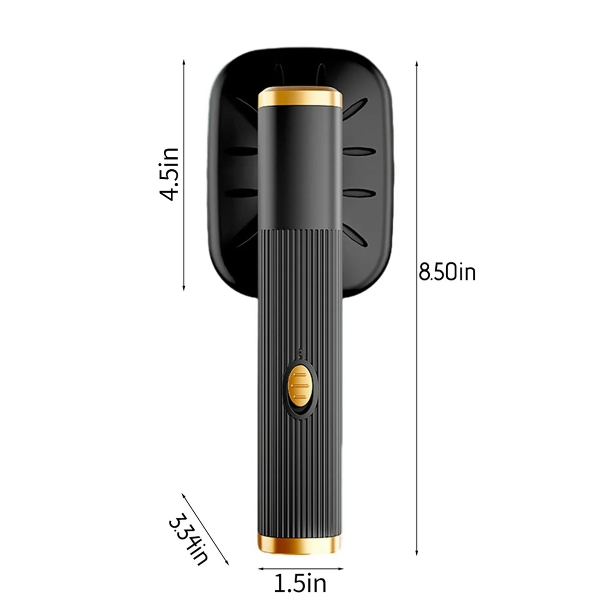 Tidesmit portable travel steamer showing 180 degree rotatable handle for easy handheld garment ironing