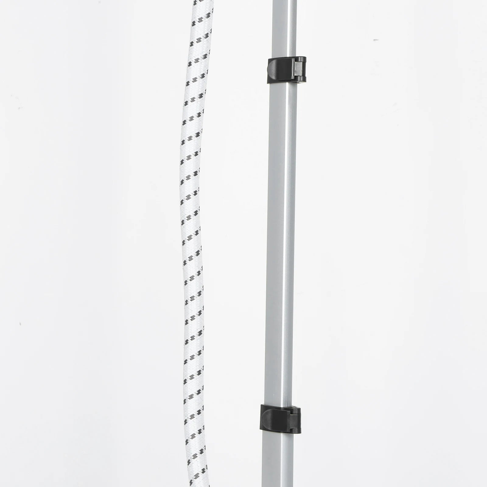 Tidesmit light pink standing garment steamer featuring versatile flat and hanging ironing modes for clothes.