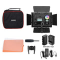 RGB LED Video Light Panel | Adjustable 3200-5600K DSLR Lighting With Power Battery Tidesmit