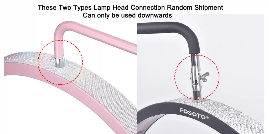 Half Moon LED Beauty Light for Lash and Nail | Adjustable 28 Inch Tidesmit Tidesmit
