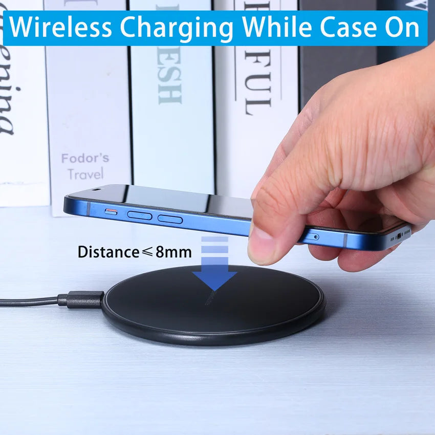 Tidesmit 50W Fast Wireless Charger Pad - Qi Certified Qi Charging Tidesmit
