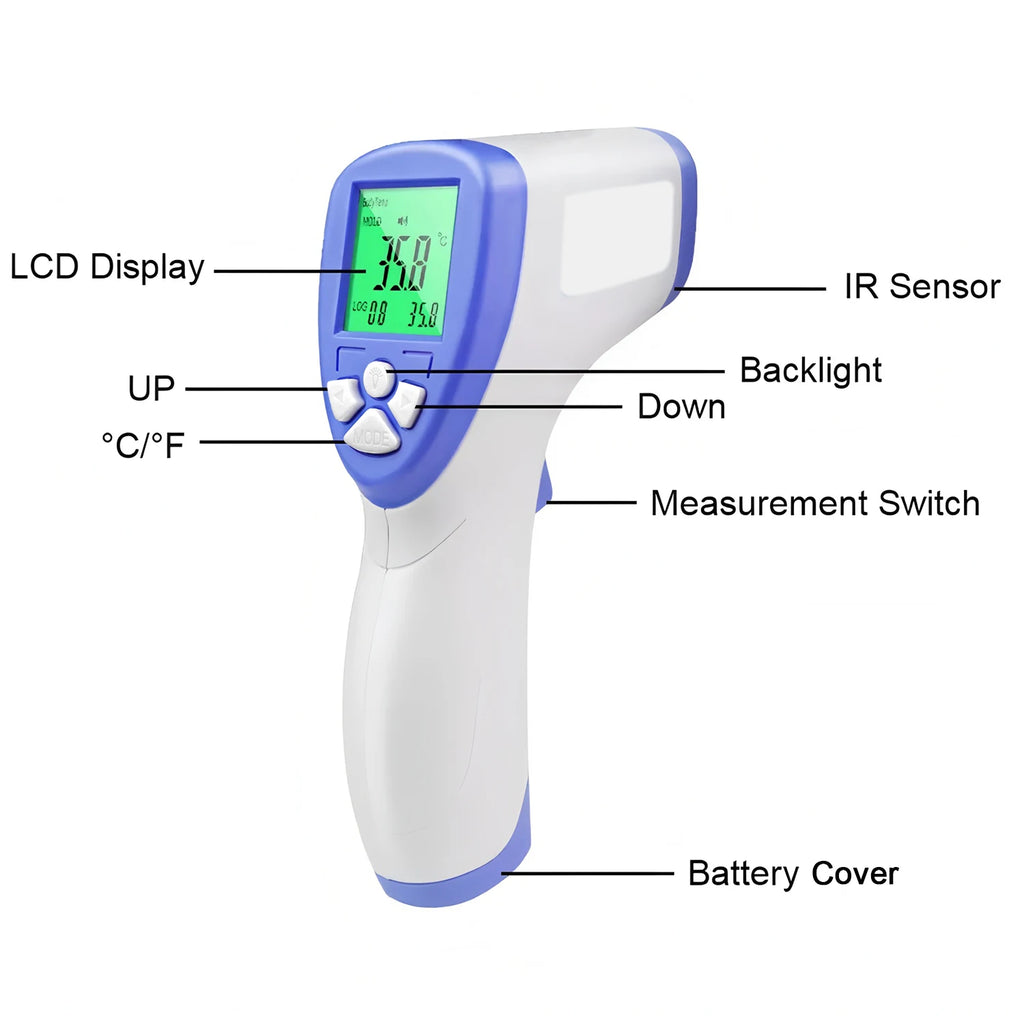 Medical Digital Forehead Thermometer Forehead Thermometr Baby/Adult Temperature Non-Contact Medical Measure FAST SHIPPING