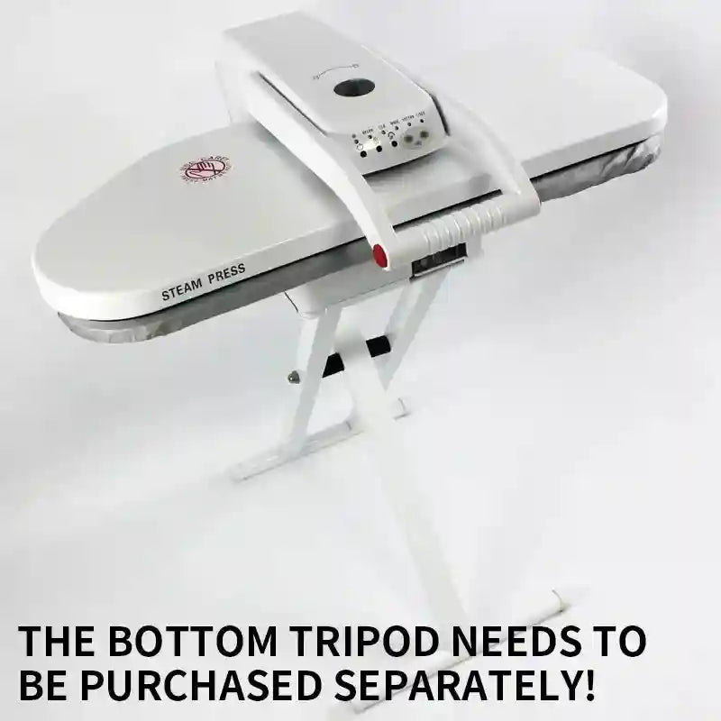 Tidesmit Model 810 1600W professional commercial steam ironing machine for laundry front view