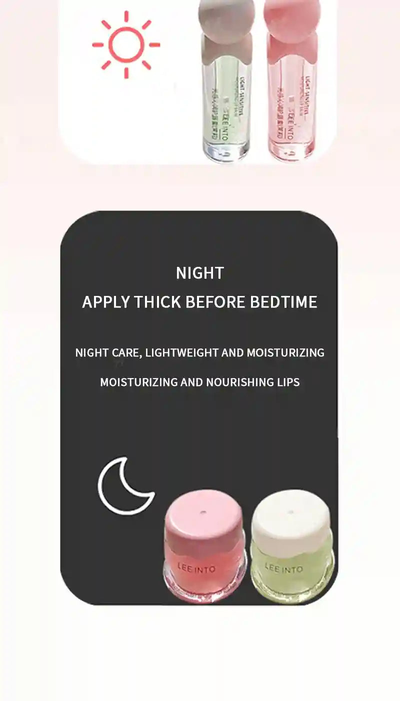 Lip Care Set: Moisturizing Jelly Balm Day & Night Duo by Tidesmit Lip Care Tidesmit