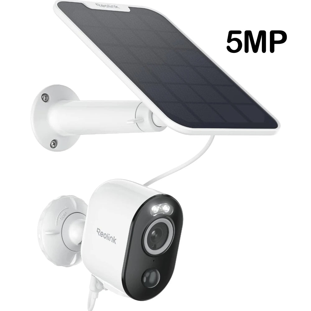 REOLINK 5MP Outdoor Wireless Security Cameras Dual-Band WiFi Battery Camera Smart Detection Solar IP Camera Home Hub Compatible