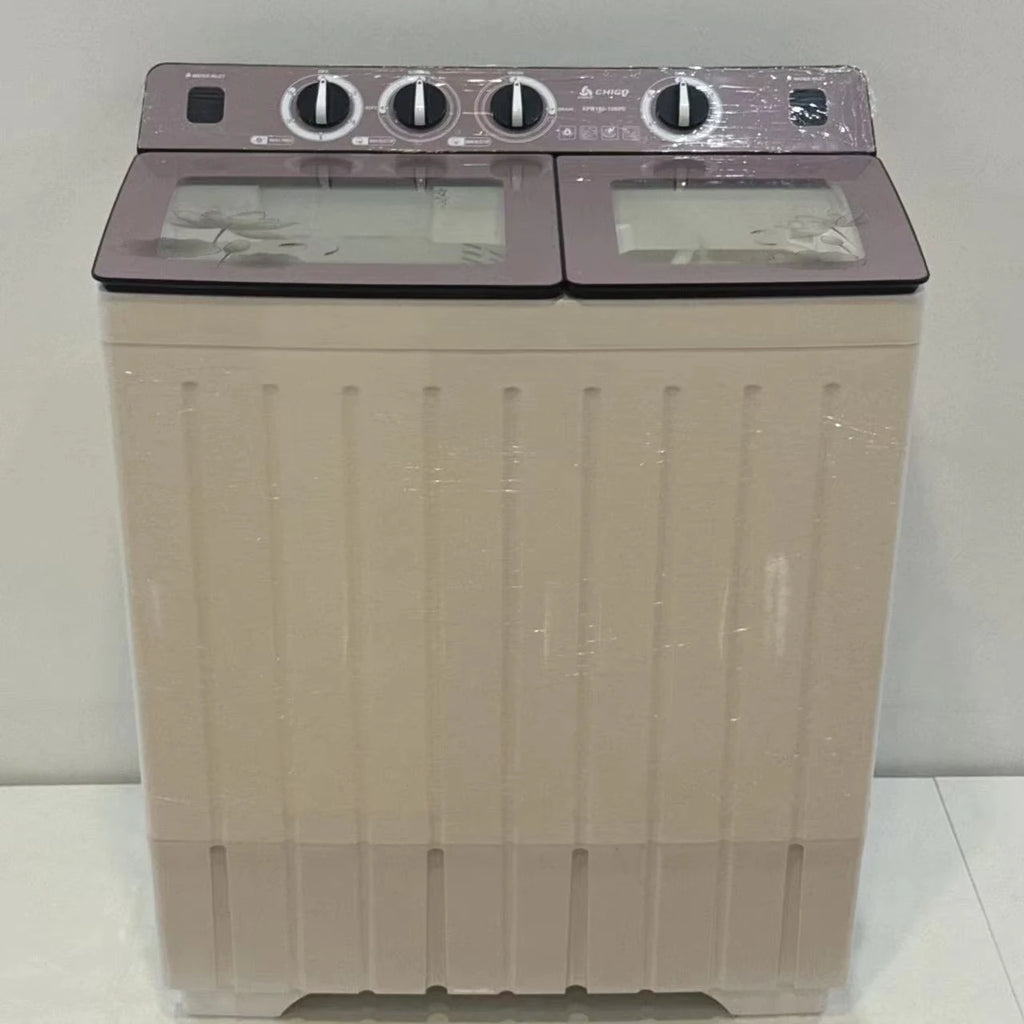Tidesmit 18KG dual bucket washing machine with spin dryer for home and dormitory laundry, front view hero shot.