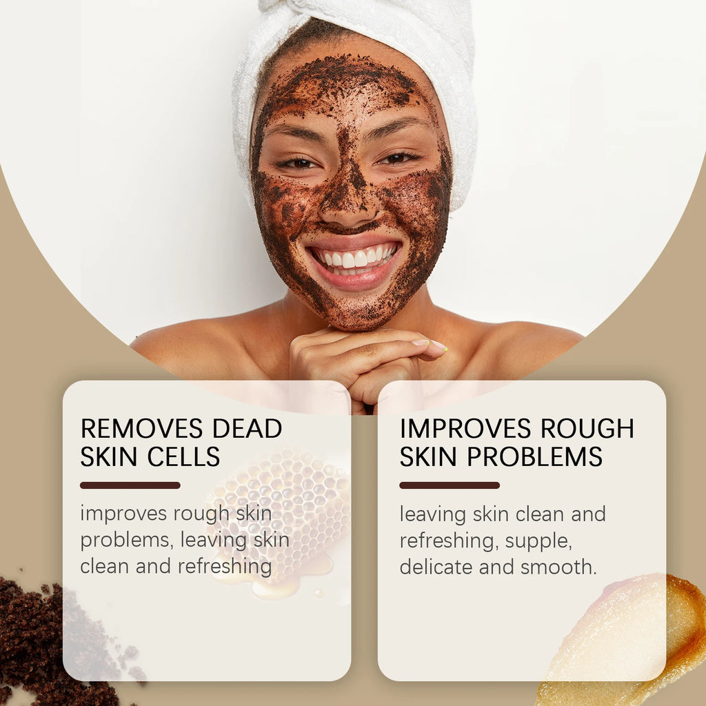 Honey Brown Sugar Scrub: Exfoliating Cream for Refined Pores (30g) Scrubs Treatments Tidesmit