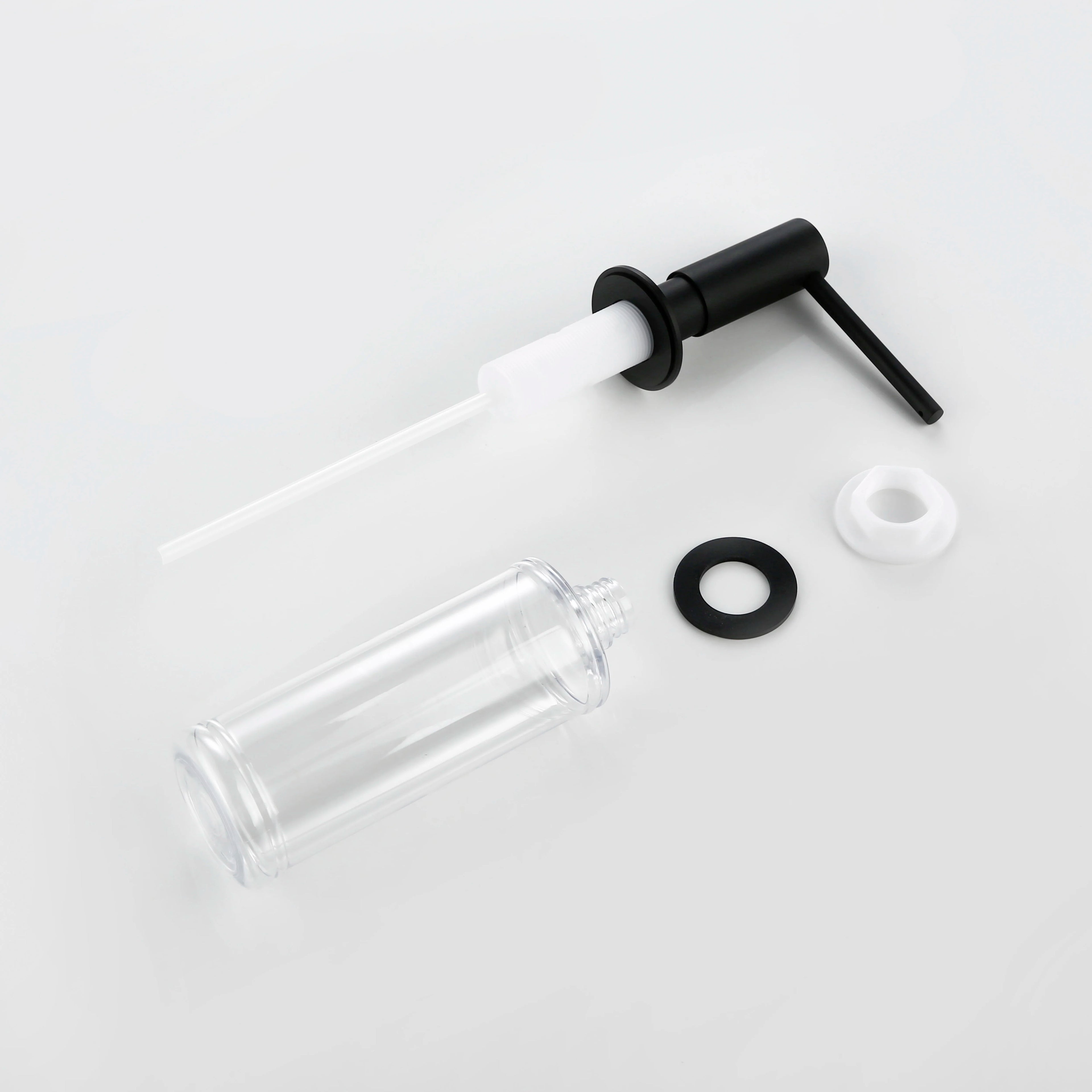 Gunmetal Liquid Soap Dispenser Plastic Bottle The 360 Degree Swivel Head Kitchen Installed In Sink Is Convenient And Simple