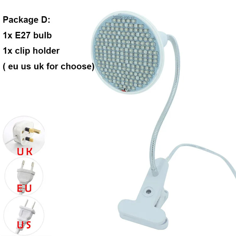 Beauty Anti Aging Red led Light bulb E27 Therapy Deep red 660 850nm IR Infrared plant grow lamp for Full Body Skin Pain Relie t