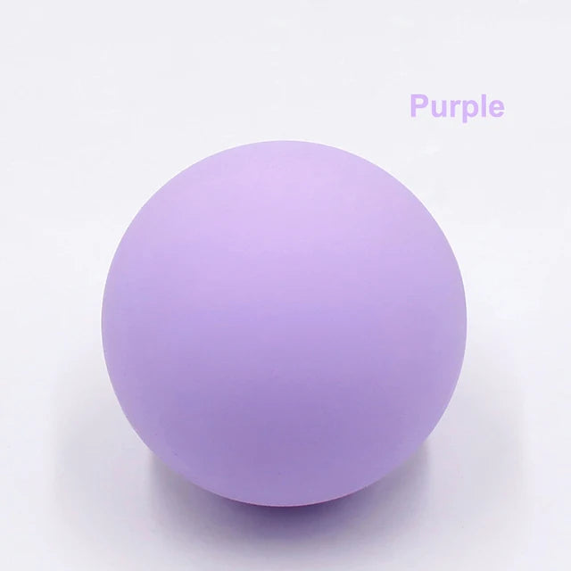 Massage Lacrosse Ball for Deep Tissue Trigger Point Therapy by Tidesmit Back Massage Instrument Purple Tidesmit