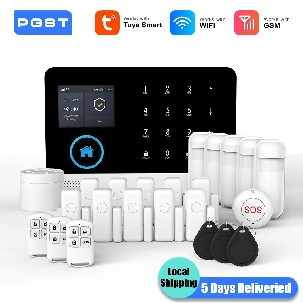 Wireless Home Security Alarm System WiFi GSM Smart Kit by Tidesmit Tidesmit