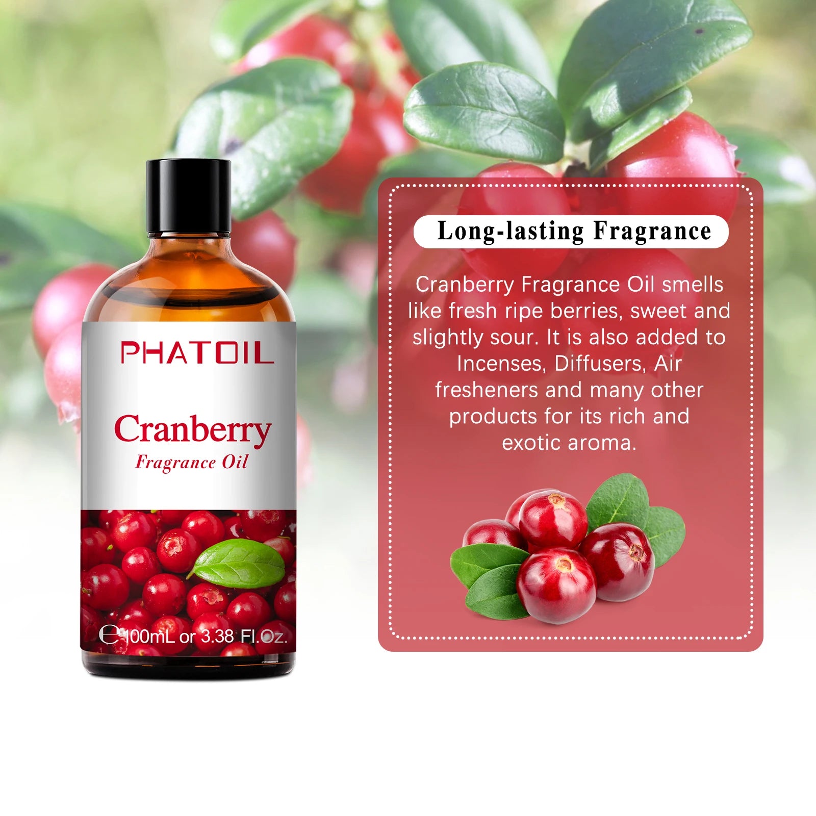 PHATOIL Fruit Fragrance Oils Coconut & Vanilla Lime Mango Strawberry Banana 100ml Aromatherapy Fragrance Oils For Diffuser