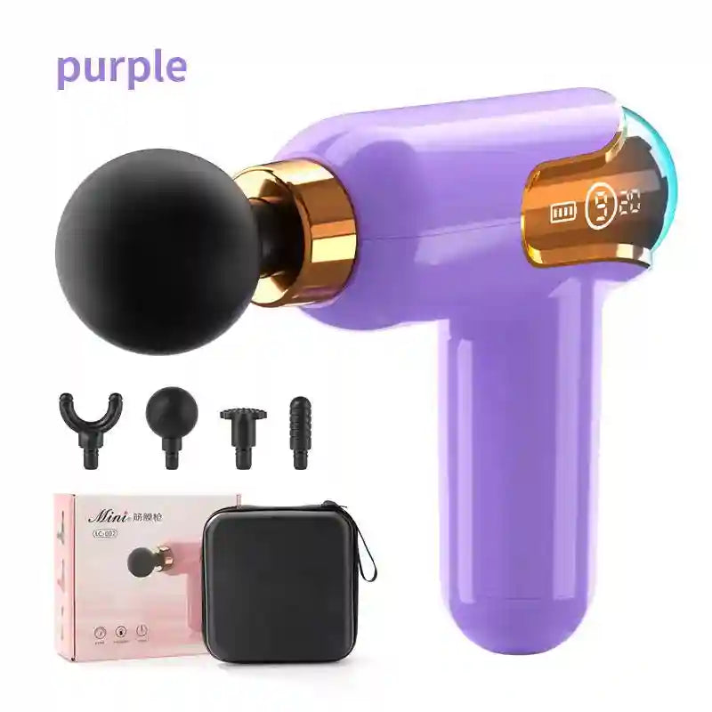Fascia Gun Deep Tissue Massager - Portable Rechargeable Recovery Tool Fascia Gun purple Tidesmit