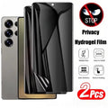 Anti-Spy Screen Protector for Samsung Galaxy - 9H Tempered Glass 2-Pack 2 pieces Anti Peeping Tidesmit