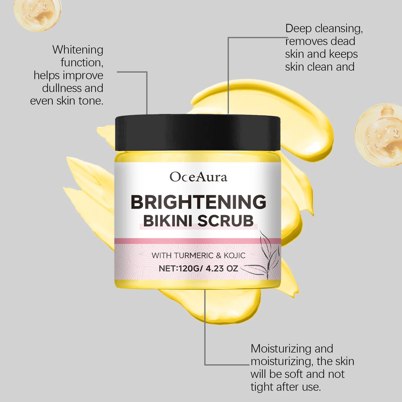 Vitamin Body Brightening Scrub 120g - Salon-Quality Exfoliating Treatment Scrubs Treatments Tidesmit