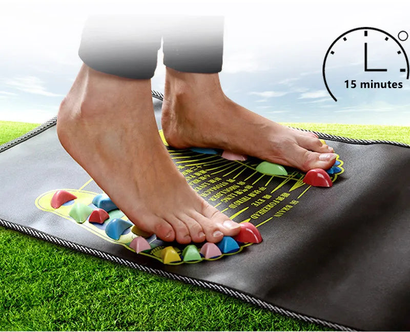 Acupressure Foot Massage Mat: Portable Wellness Tool for Relief Relaxation Treatment Tidesmit