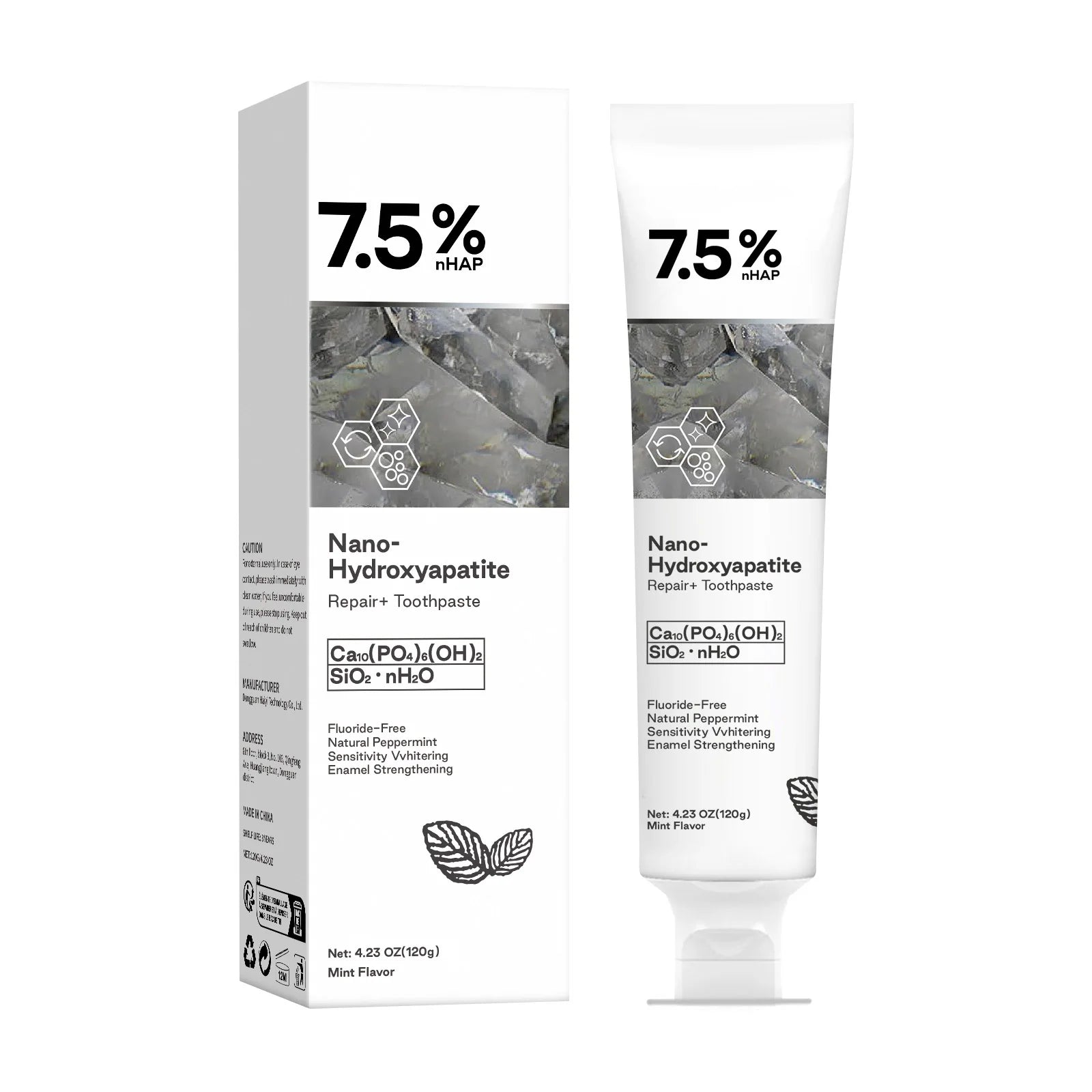 Tidesmit 120g Nano Hydroxyapatite teeth whitening toothpaste for stain removal and fresh breath