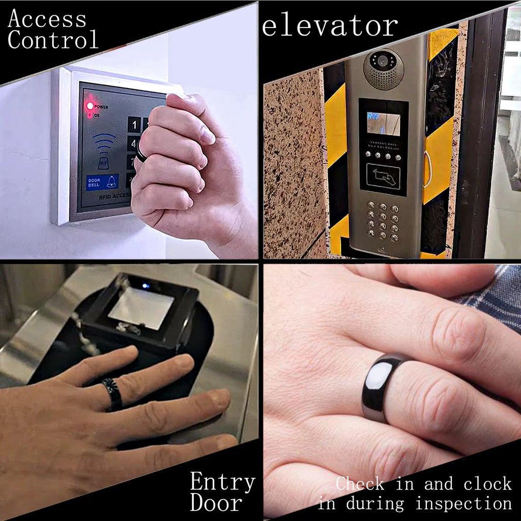 RFID Smart Ceramic Ring - Access Control & Health Wearable Tidesmit