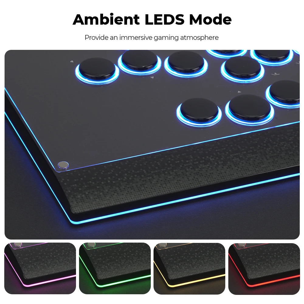 Haute42 C16 Magnetic Leverless Hitbox Controller Stickless Arcade Controller Keyboard For PC/ PS5/PS4 Hitbox Fighting Stick