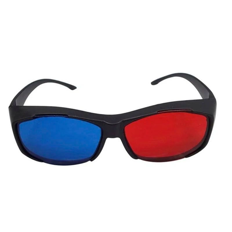 3D Anaglyph Glasses Red Blue Lens - Black Frame for Immersive Movies Tidesmit
