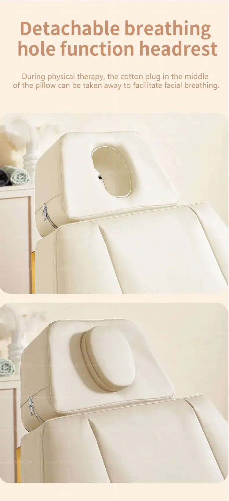 Electric Massage Beauty Bed – Adjustable Facial Chair with Heat Therapy Massage Chairs Tidesmit