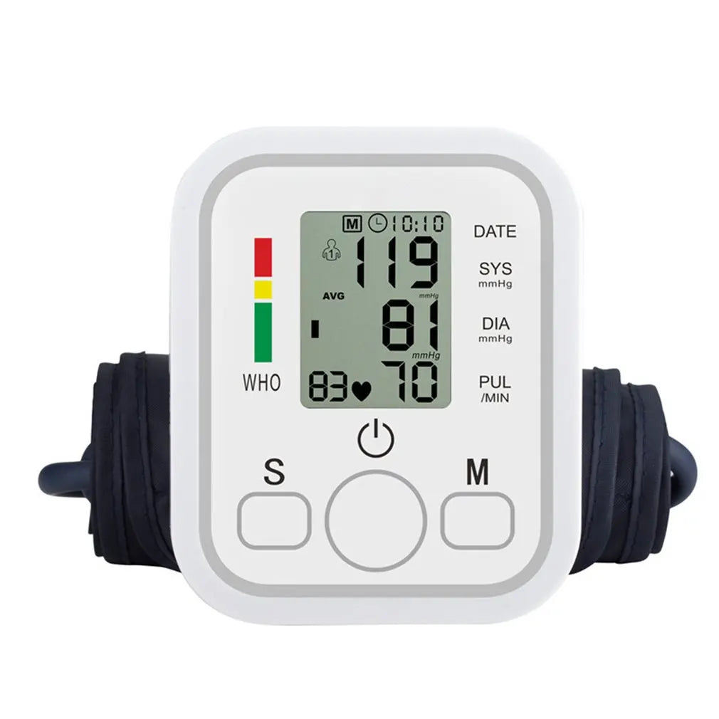 Tensiometer Heart Rate Pulse Meter BP Monitor Healthy Digital Arm Blood Pressure Meter Cuff Medical Automatic Pressure Tonometer