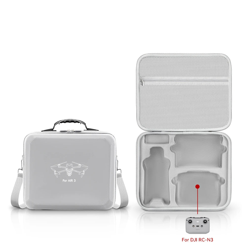DJI Air 3S Carrying Case | Waterproof Hard Shell Travel Bag Moonlight Gray RC-N2 Tidesmit
