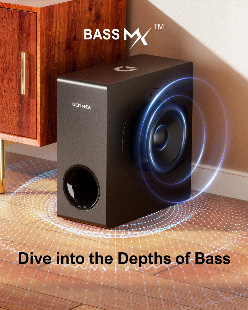 4.1 Channel Soundbar with Subwoofer - 200W Detachable Home Theater Tidesmit