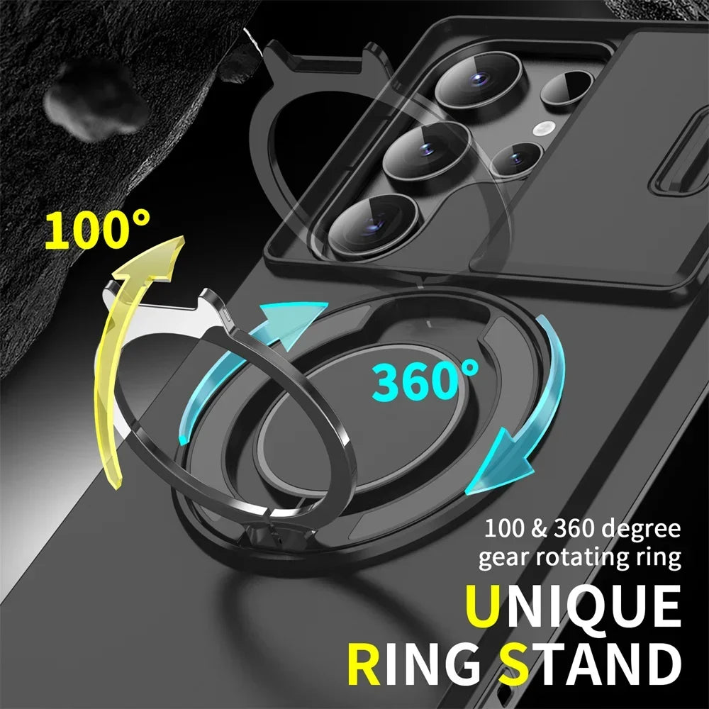 Samsung Galaxy S25 Magnetic Case with Camera Cover - Slim Fit Protection Tidesmit