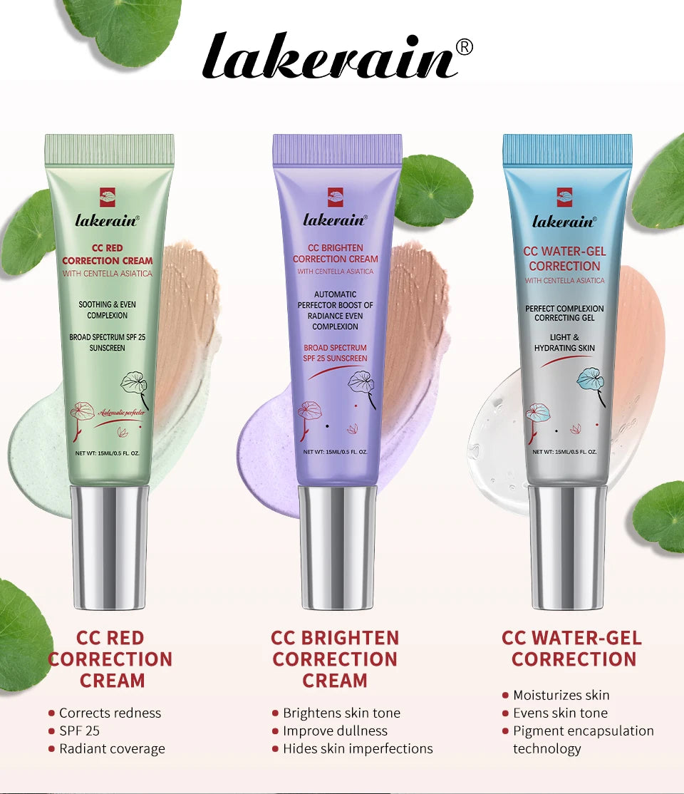 Tidesmit CC cream face makeup waterproof moisturizing and anti-sweat skin perfecting base shade 19 swatch