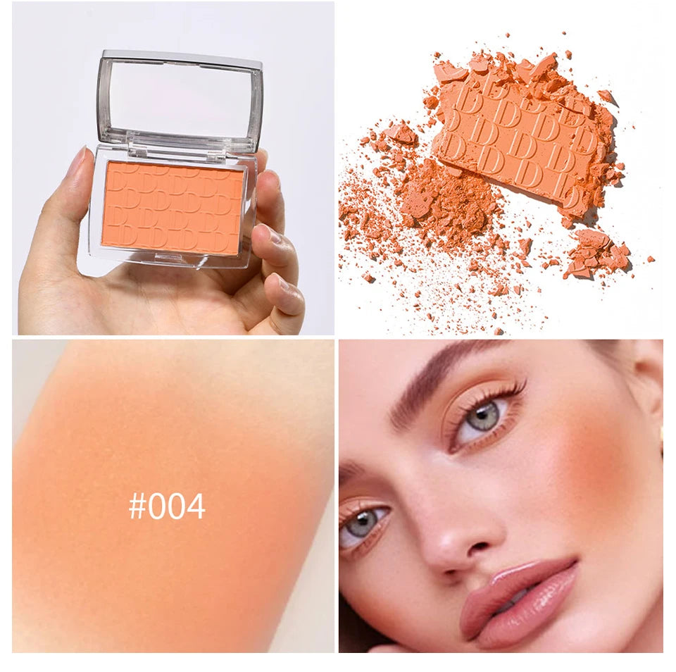 Tidesmit matte peach cheek tint blush palette for natural face contouring and waterproof makeup application