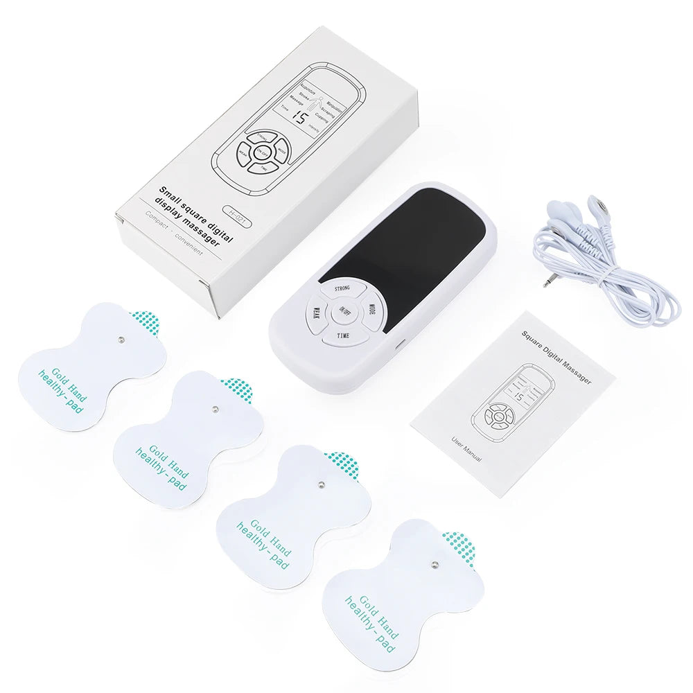 Back Massage Instrument: 6-Mode TENS Electric Massager & Heat Therapy Back Massage Instrument Tidesmit