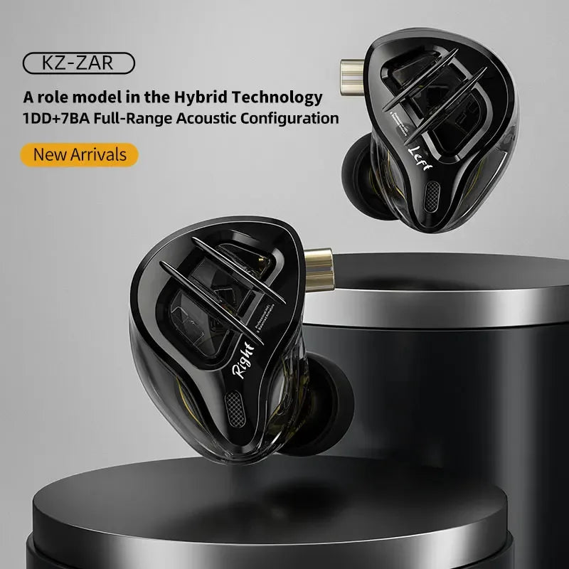 KZ ZAR 8-Driver Hybrid In-Ear Monitor Earphones by Tidesmit Tidesmit