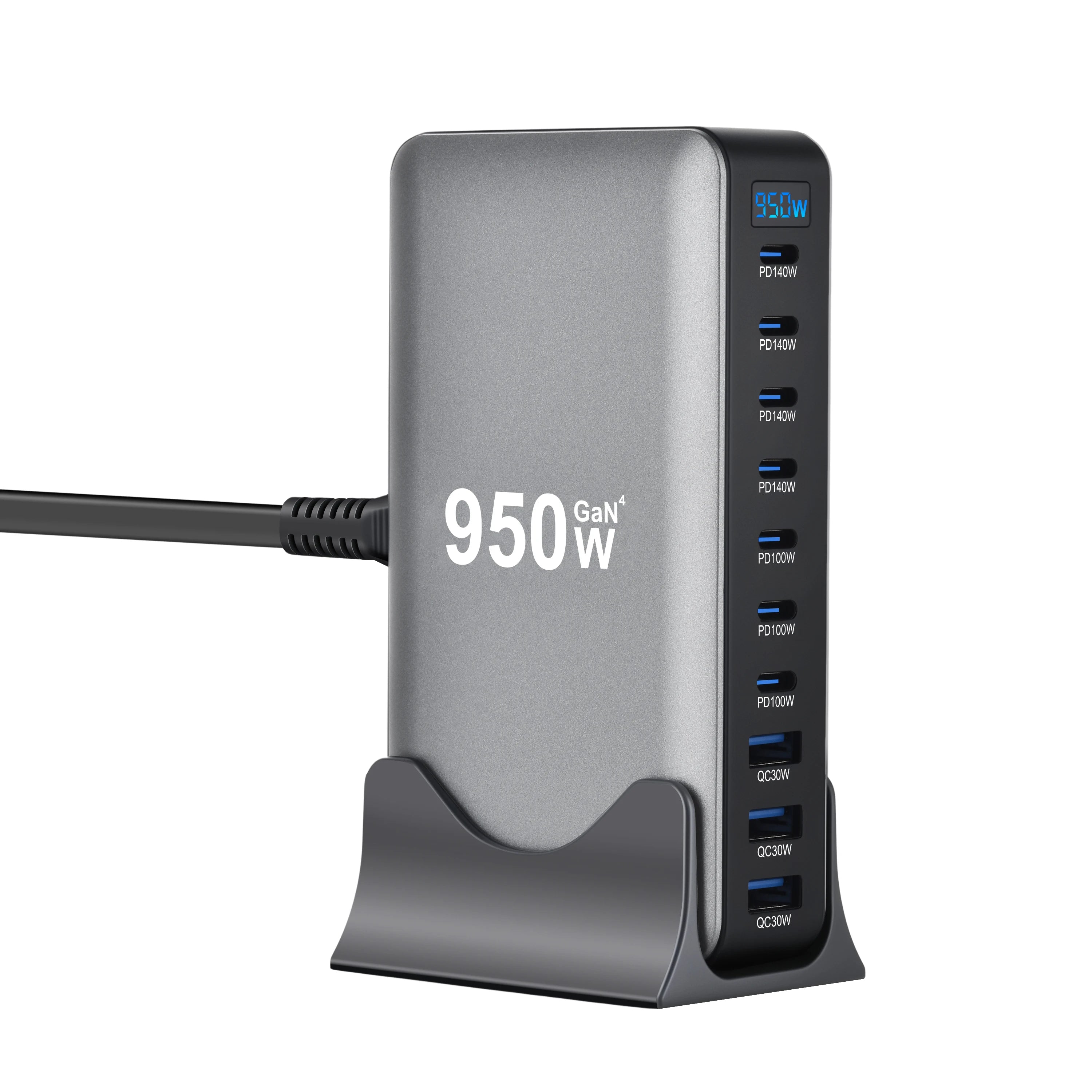 Tidesmit 950W 10-Port USB-C GaN Desktop Fast Charging Station Tidesmit