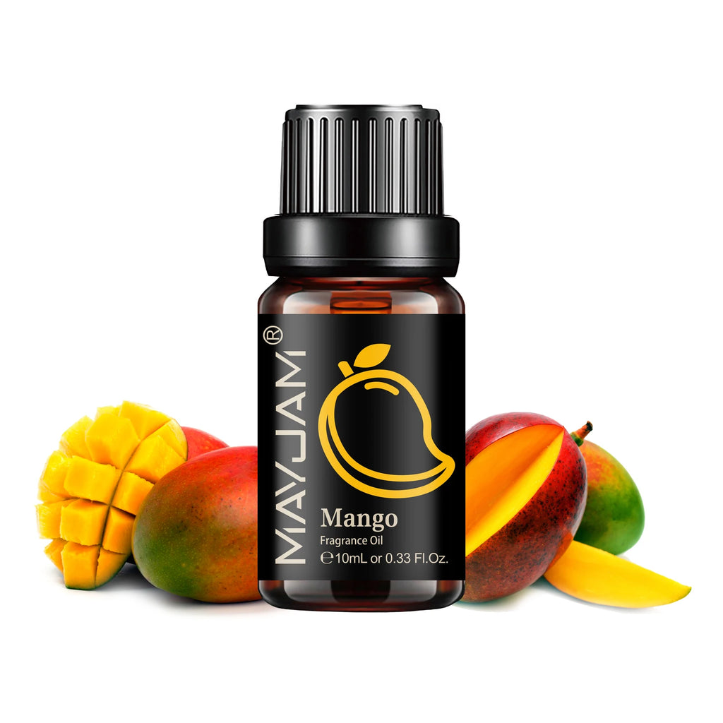 MAYJAM 10ML Fruit Fragrance Oil Strawberry Watermelon Mango Coconut Cherry For Humidifier Candle Soap Making Air Freshener