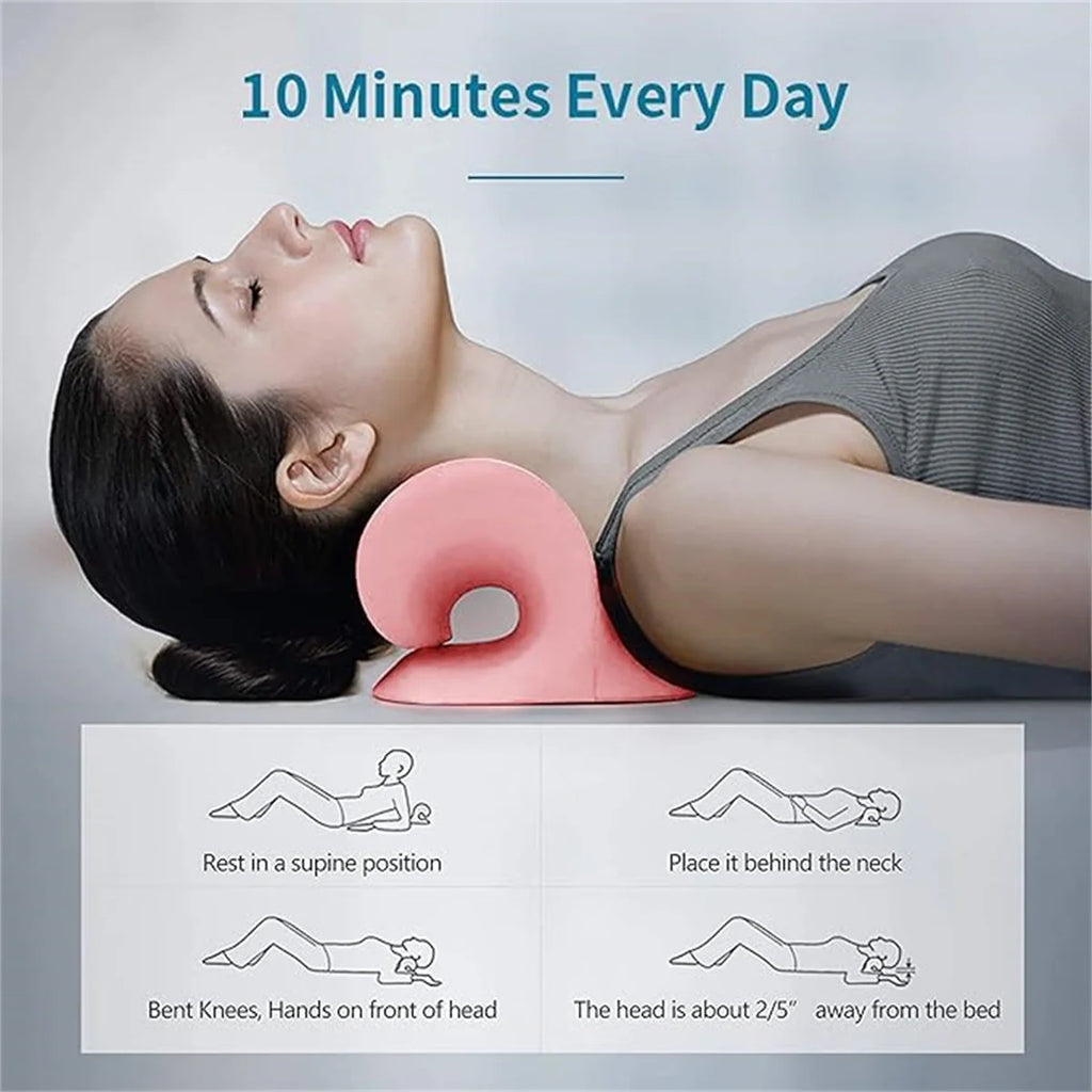 Cervical Neck Pillow for Pain Relief - Ergonomic Spine Support Back Massage Instrument fense Tidesmit