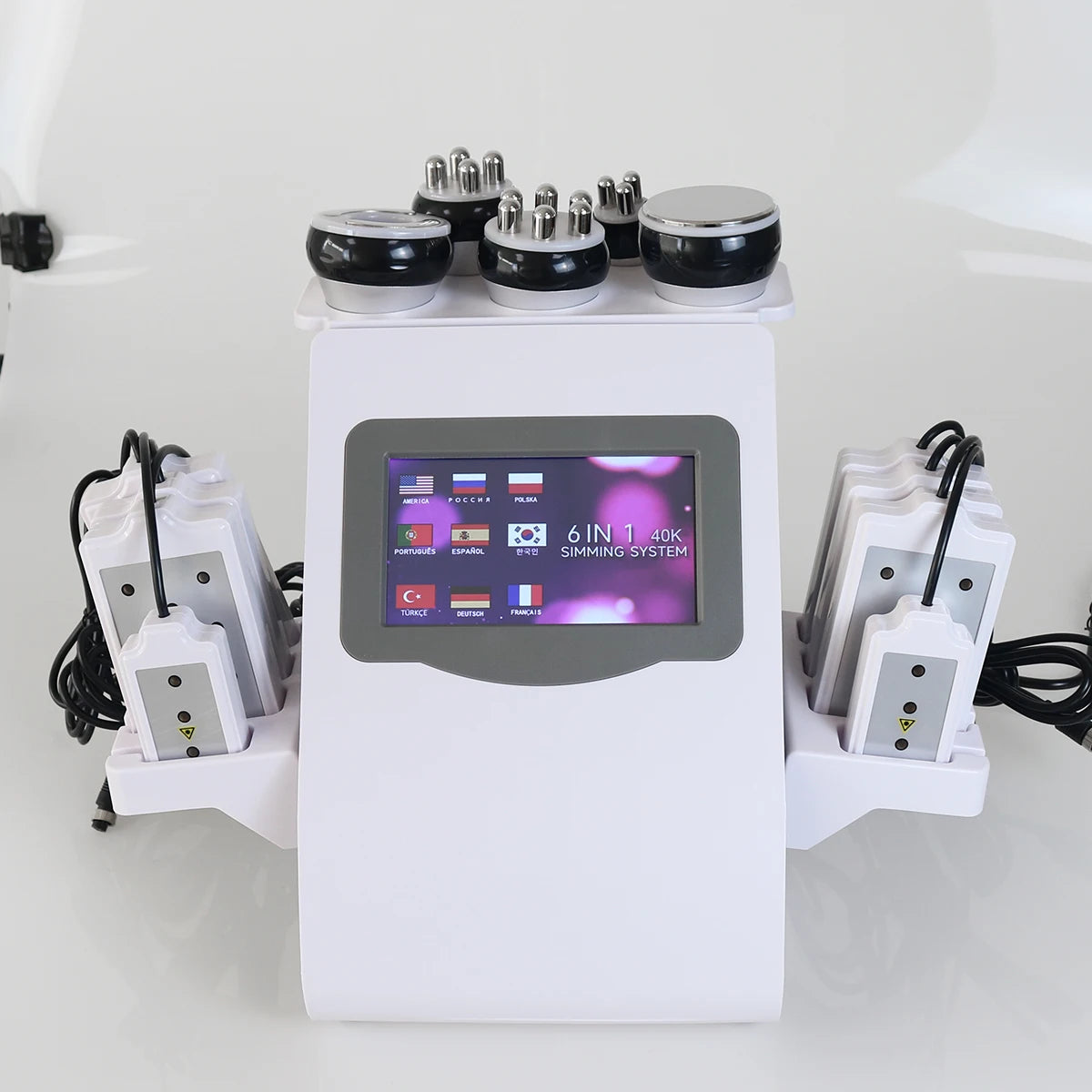 Ultrasonic Cavitation Machine 6-in-1 Body Slimming Device Body Shaping Massage Equipment Tidesmit