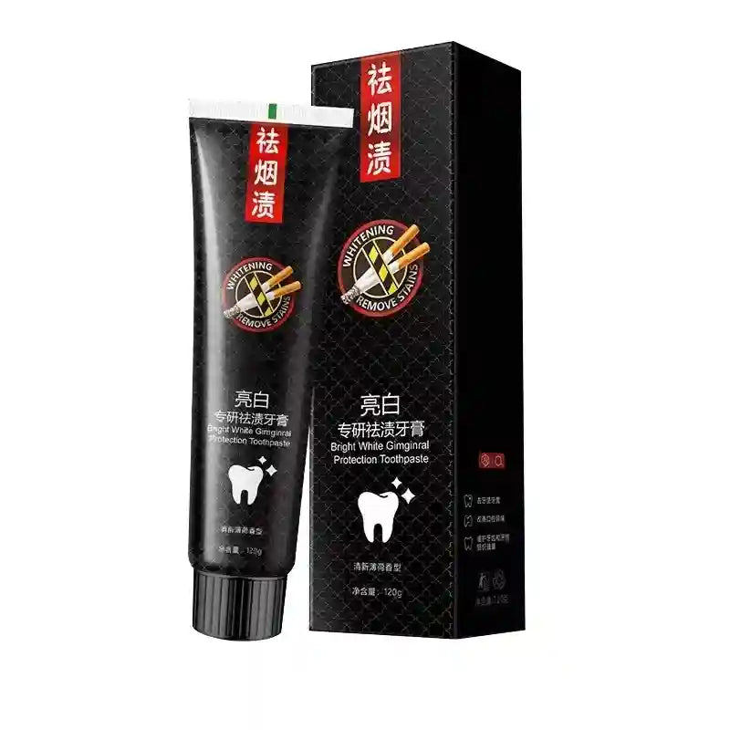 Tidesmit teeth whitening toothpaste for plaque removal, stain whitening, and fresh breath oral hygiene care.
