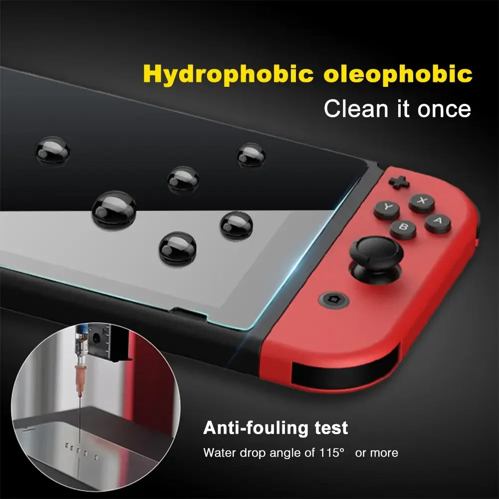 Nintendo Switch Tempered Glass Screen Protector 9H Anti-Scratch 2-Pack Tidesmit