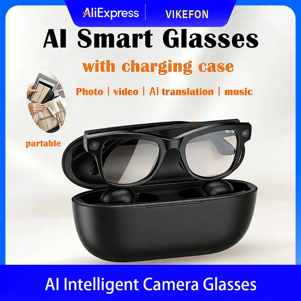 Tidesmit AI Smart Glasses: 4K Camera & Spatial Audio Bluetooth Eyewear Tidesmit