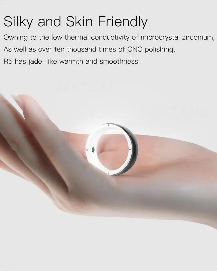 Smart Health Ring with NFC & Biometric Sensor | Tidesmit Tidesmit