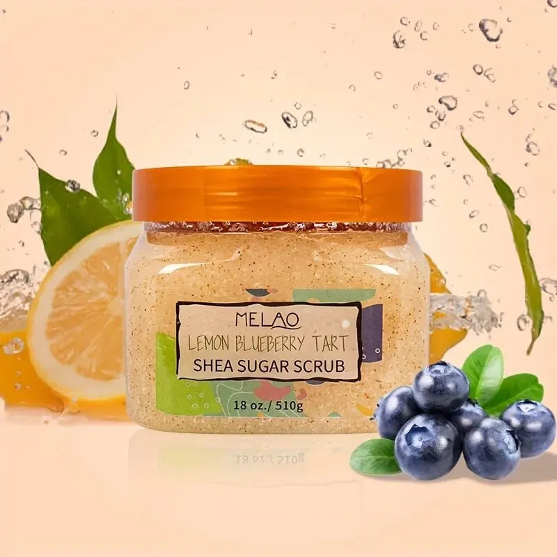 Organic Fruit Sugar Body Scrub | Exfoliating Shea Skin Polish by Tidesmit Scrubs Treatments Tidesmit