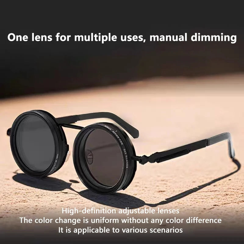 Polarized Smart Glasses with Adjustable Dimming and UV400 Protection Tidesmit