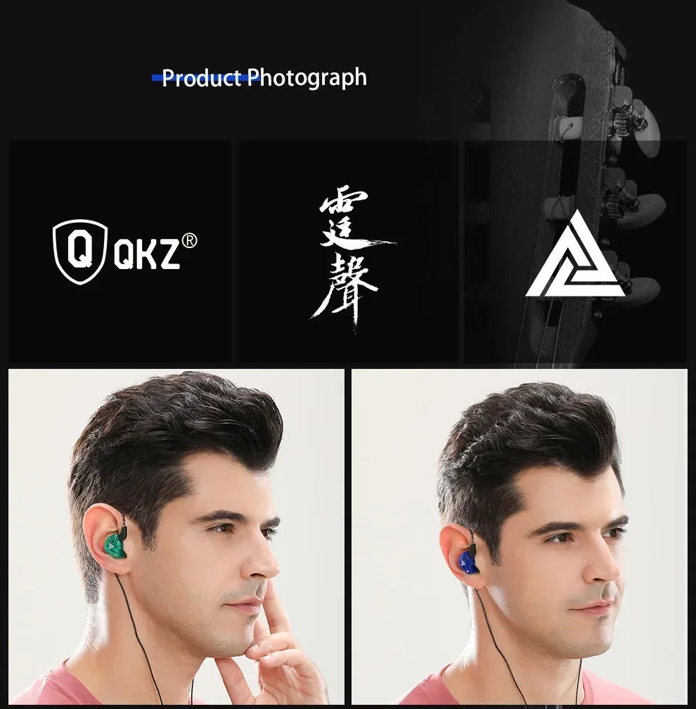 6 Dynamic Driver Wired In-Ear Headphones with Mic by Tidesmit Tidesmit