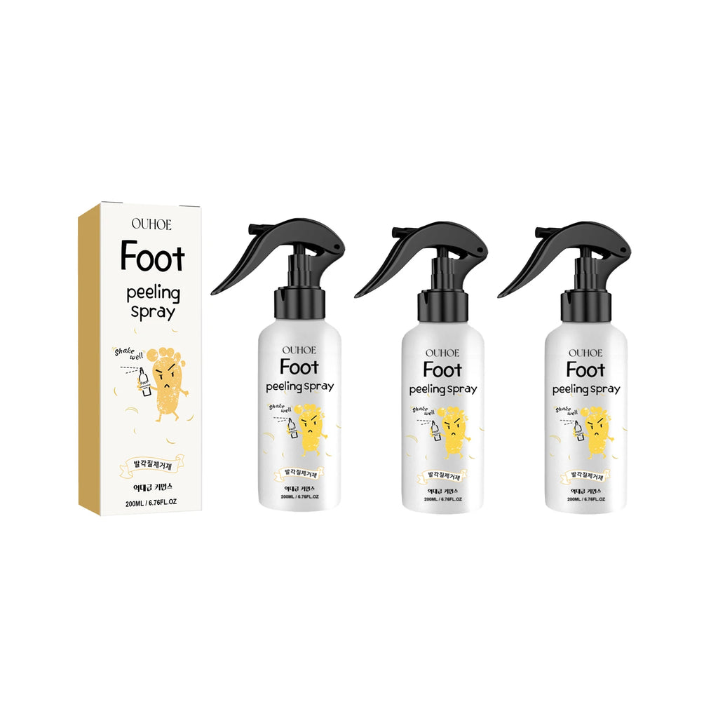 Foot Exfoliating Spray | Professional Callus Remover & Moisture Lock Scrubs Treatments 3PCS family pack Tidesmit