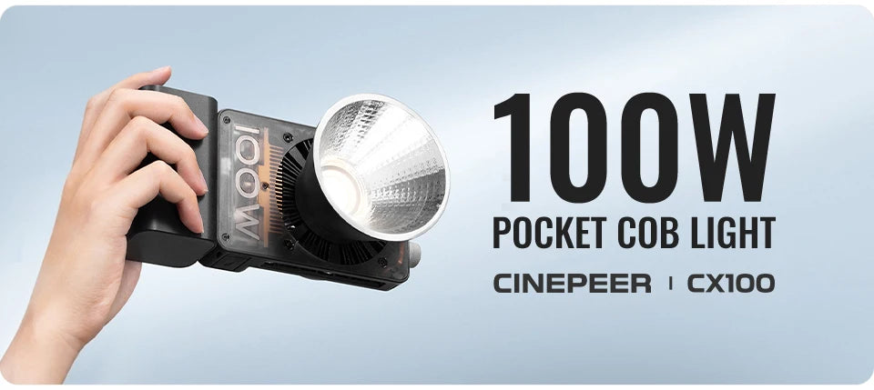 ZHIYUN CINEPEER CX100 100W Pocket COB LED Light for Content Creation Tidesmit