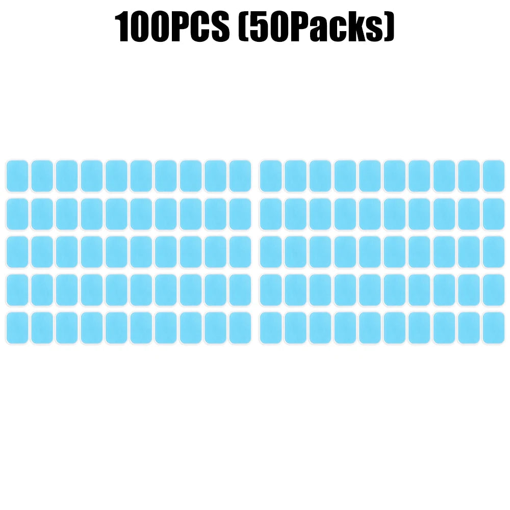 EMS Neck Massager Replacement Gel Pads - Conductive Adhesive Set Body Shaping Massage Equipment 100PCS Tidesmit