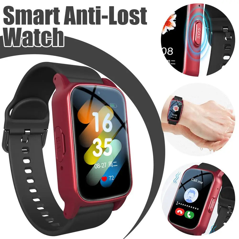 Elderly Smart Watch With Fall Detection GPS Tracking SOS Alert HD Video Call Waterproof Fitness Heart Rate Monitor For Seniors