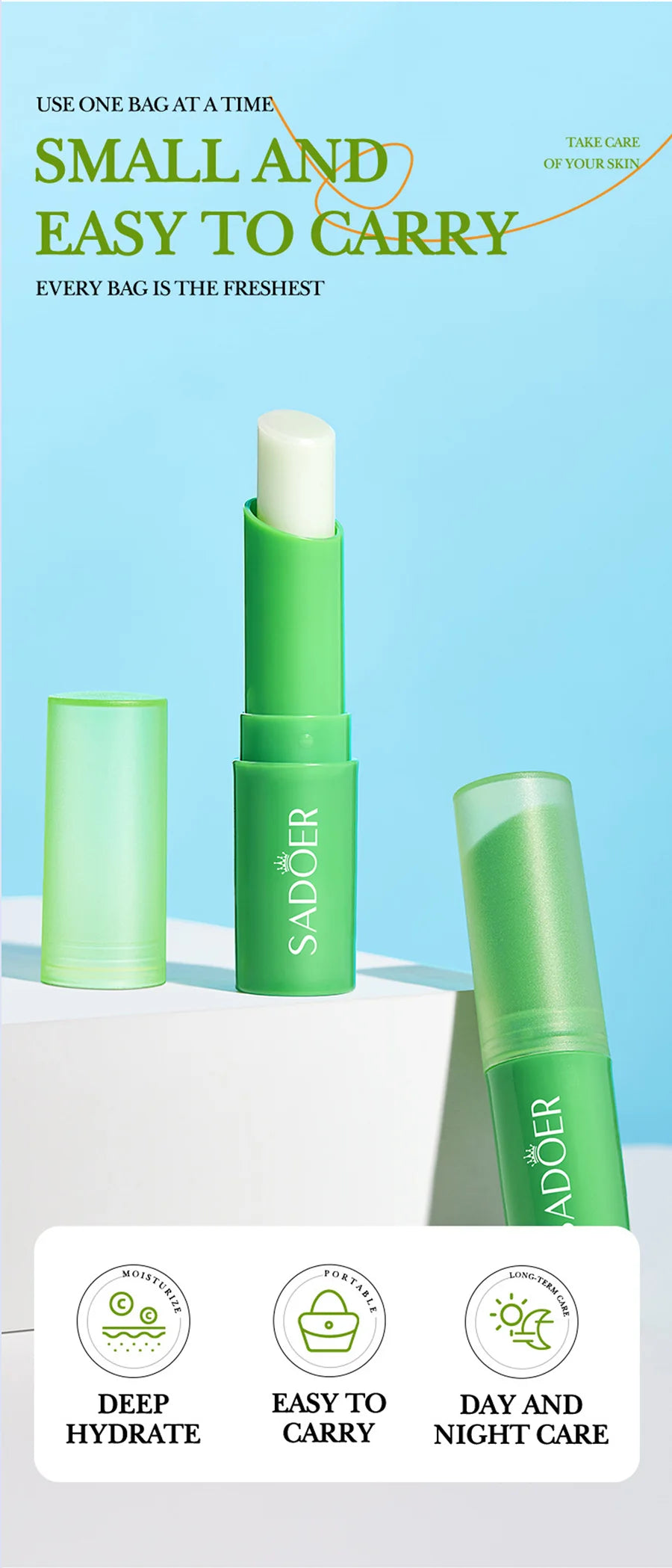 Aloe Vera Lip Balm and Hand Cream Set for Deep Skin Hydration - Cruelty-Free Lip Care Tidesmit